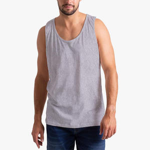 Camiseta sin mangas para hombre, Camiseta deportiva sin mangas con cordones y capucha de Color sólido de poliéster, camiseta sin mangas personalizada para hombre - Product Image 1