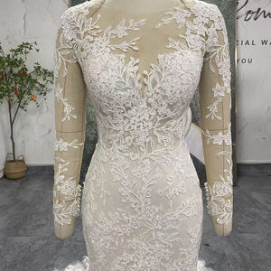 ชุดแต่งงานลู<span class=keywords><strong>ก</strong></span>ไม้สีแชมเปญ Jancember LSSG154 แขนยาวทรงเมอ<span class=keywords><strong>ร</strong></span>์เมดทรัมเป็ต  ชุดเจ้าสาวแบบโ<span class=keywords><strong>ร</strong></span>บเดอมาเร่  ดีไซน์อิลลูชั่น เหมาะสำห<span class=keywords><strong>ร</strong></span>ับพิธี<span class=keywords><strong>แต่งงาน</strong></span>ในโบสถ์ - Product Image 4