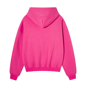 Sudadera con Capucha Extra Grande de Algodón Grueso con Logotipo Personalizado al por Mayor, Sudadera con Capucha Personalizable con Hombros Caídos para Mujer - Product Image 2