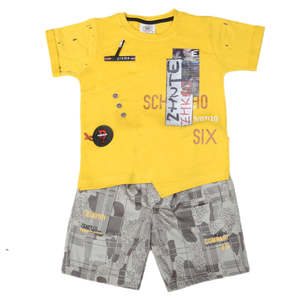 Traje de Manga Corta para Niño 6B-43 - Amarillo - Product Image 2