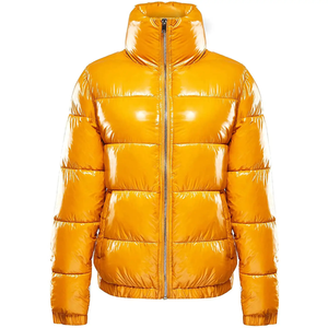 Vestes en duvet à col haut oversize pour hommes Blouson de bombardier d'hiver Veste de ski en plein air imperméable avec poche zippée Expédition DDP - Product Image 1