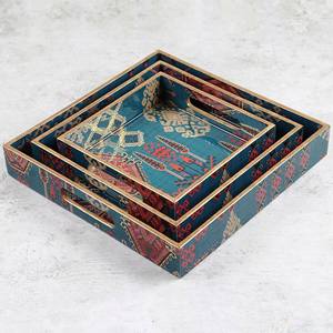 Tienda de cajas de baratijas redondas Venta caliente Regalos y manualidades Cajas de madera Letreros de pared Hecho EN LA India - Product Image 5