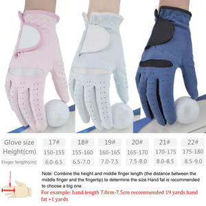 Guantes de golf personalizables OEM con etiqueta privada para hombres, mujeres y niños, cuero genuino duradero, deportes, piel de oveja, Impresión de logotipo colorido - Product Image 2