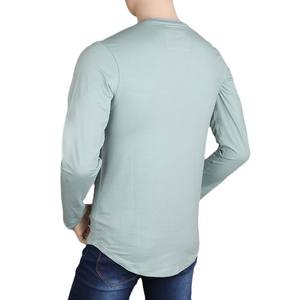 T-shirt à manches longues pour homme - Cyan - Product Image 4