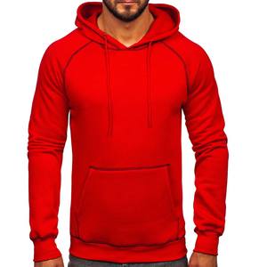 Haute qualité gris hommes à manches longues poches kangourou points Logo thermique sweat et sweats à capuche - Product Image 6