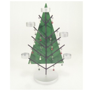Metal <b>Christmas</b> Tree <b>Tea</b> <b>Light</b> Candle Holder Ornaments For Home X Mas Decorative - Product Image 5
