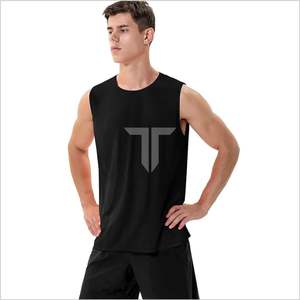 เสื้อกล้ามผ้าฝ้ายเนื้อนุ่มพิเศษสำหรับผู้ชาย2024เสื้อกล้ามคอกลมแขนกุดระบายอากาศได้ดีเสื้อกั๊กสำหรับเล่นกีฬาเสื้อถักแบบรูเรียบ - Product Image 3