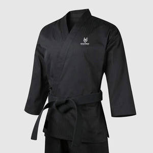 Conjunto de uniforme de Karate ligero unisex para adultos costuras reforzadas con posición frontal del logotipo - Product Image 3