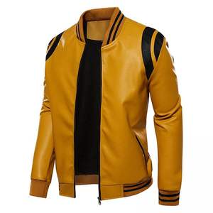 Chaqueta Varsity Formal de Alta Calidad y a la Moda con Cuello Alto y Logotipo Frontal Impermeable - Product Image 1
