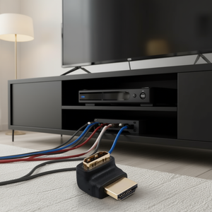 Adaptateur vidéo HDMI IADAP et connecteur M vers F 90 degrés vers le bas Noir L - Product Image 3
