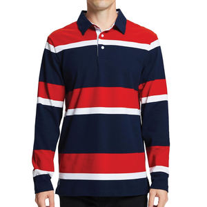 เสื้อโปโลแขนสั้นปักลายพิมพ์ซับลิเมชันสำหรับเล่นกีฬาของผู้ชายโลโก้ได้ตามต้องการ - Product Image 2