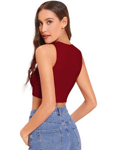 High Demand Exclusive <b>Knitting</b> Western Wear Premium Indian Boutique's <b>Top</b> Latest Regular <b>Tank</b> Short Shirt Comfortable Regular - Product Image 2