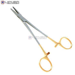 Portaagujas de madera Manual de 6 \ ", mandíbulas dentadas de carburo de tungsteno, agarre Superior, instrumentos quirúrgicos, venta al por mayor, estándar de seguridad MOL - Product Image 6