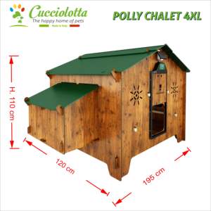 Fabriqué en Italie, haute qualité, stratifié HPL, résistant aux intempéries, super grand poulailler extérieur - Product Image 5