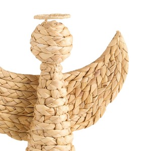 Décoration de Noël en jacinthe naturelle, figurine d'ange, écologique, en osier, ornement de vacances, sculpture, fournisseur vietnamien, OEM ODM - Product Image 4
