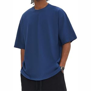 Wholesale Men's Clothing Boxy Fit Oversize <b>Drop</b> Shoulder T-Shirt Cropped <b>Box</b> Fit with Solid Pattern 240 Grams Fabric Weight - Product Image 3