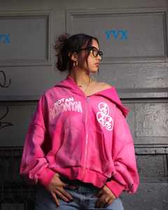 Sudadera con capucha de algodón 100% de peso pesado de alta calidad para hombre con logotipo personalizado y cremallera completa Sudadera con capucha French Terry Fleece Pullover Sudaderas con capucha gruesas - Product Image 3