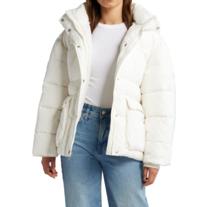 Abrigo acolchado largo impermeable de Invierno para mujer, ropa de Abrigo con capucha de ajuste Regular, abrigos blancos con Guata de algodón y estilo de bolsillo - Product Image 2