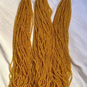 Perles rondes facettées en saphir jaune de haute qualité, de 2,5 mm à 4 mm, pour la fabrication de bijoux - Product Image 3