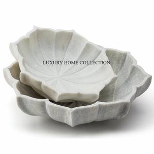 ชามหินอ่อนทำมือหรูหราทันสมัยฐานโลหะตกแต่งแบบดั้งเดิมที่สมบูรณ์แบบสำหรับโต๊ะรับประทานอาหารหรือการเน้นเคาน์เตอร์ในห้องครัว - Product Image 5