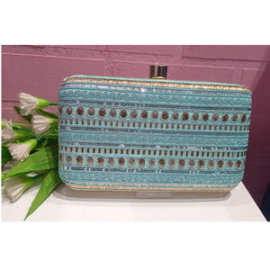 Sacs à main de soirée tendance style européen Sacs à main pour dames avec broderie perlée Sacs de soirée pour mariages et fêtes - Product Image 6