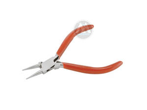 130mm Stainless Steel Round Nose <b>Pliers</b> Red DIY Handmade <b>Jewellery</b> Making Tool New Condition - Product Image 5