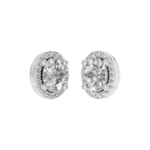 Pendientes de Botón de Plata de Ley 925 con Moissanita Clásica, Corte Brillante Redondo, Halo, Joyería Fina para Mujer, Regalo para Boda o Fiesta - Product Image 3