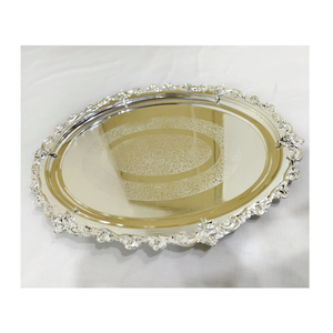 Made up of Aluminum Well Polished <b>Hotel</b> <b>Supplies</b> Custom Decorative Serving Tray <b>Restaurant</b> Tabletop Food Display Serving Tray - Product Image 3