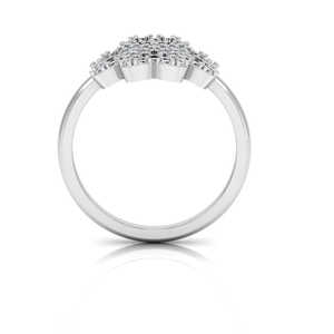 แหวนหมั้นโมอิสซาไนต์รูปใบโคลเวอร์สี่แฉก - Product Image 6