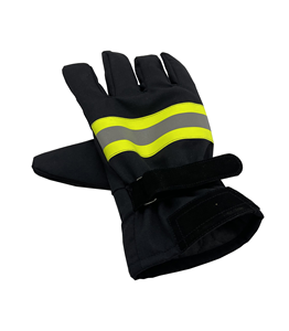 Gants de sécurité ignifuges lutte contre l'incendie matériau de doublure en coton épais résistance à l'usure perméabilité à l'humidité fonction de protection - Product Image 2