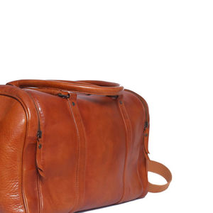 Sac de voyage en cuir de vachette décontracté et élégant, dernier design avec personnalisation OEM, fabriqué sur mesure en cuir véritable, tendance - Product Image 5