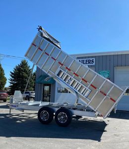 New <b>Farm</b> Full Dump Semi <b>Trailer</b> Aluminum/Alloy 4' High Side 7x14 25001-30000kg Capacity for Sale. - Product Image 3