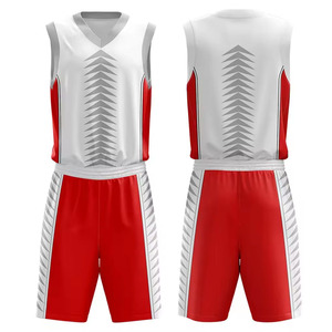 Conjunto de Uniforme de Baloncesto Sublimado Unisex de Alta Calidad, Personalizable, Transpirable, sin Mangas, para Verano, con Logotipo Impreso - Product Image 3