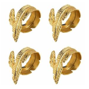 Unique Design Metal Napkin Ring For <b>Engagement</b> Party & Dining Table <b>Decoration</b> Gold Plated Round Shape Excellent Quality & Decor - Product Image 2