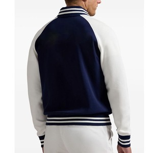 OEM Otoño Invierno Varsity abrigo tela de lana pura con cierre de botón ropa juvenil cómoda transpirable hombres chaqueta de Bombardero - Product Image 3