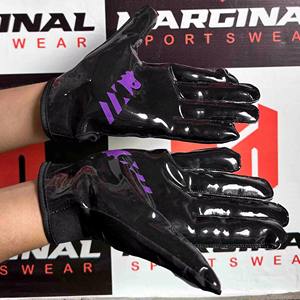 Gants de football américain pour receveur, antidérapants, légers, à doigts complets, fermeture à boucle et crochet réglable, respirants, durables, équipement sportif - Product Image 3