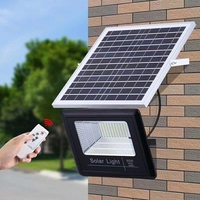 Projecteur LED solaire Tristar TS, garantie 2 ans, télécommande, IP65, montage mural ou au sol pour jardin, autonomie 4 à 6 heures, lumière du jour 5000K