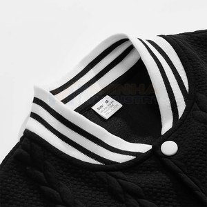 Latest Design Letterman Winter Jacket with Front Customized Logo 100% Cotton/Wool High Quality Breathable Hot Selling - Product Image 4