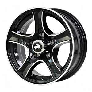 Rueda de Aleación de Aluminio de 15 Pulgadas para Remolque de Alta Carga, Neumático para Carro, Compatible con PCD 5 ET 0, Acabado Negro, para RV - Product Image 4