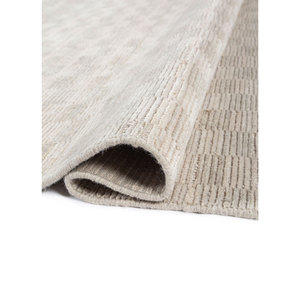 Alfombra de Lana Tejida a Mano Contour Ivory, Alta Calidad, 9x12, Rectangular, Felpa, Color Sólido, para Hogar, Pasillo, Sala de Estar, Dormitorio, Adolescentes - Hwl-239 - Product Image 2