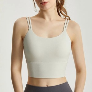 Sujetador deportivo de alta calidad para mujer, Sujetador deportivo de nailon Spandex personalizado, nuevo y elegante sujetador transpirable para mujer - Product Image 4