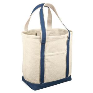 Solid Color <b>Large</b> Heavyweight <b>Canvas</b> Tote <b>Bags</b> with Open Closure Type - Product Image 4