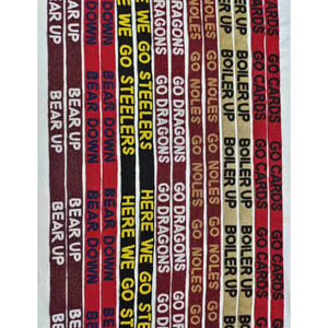 Correas de Gameday hechas a mano con cuentas, de algodón estilo elegante cadena Ins, dijes de teléfono de plástico desmontables para personalizar nombres universitarios - Product Image 2