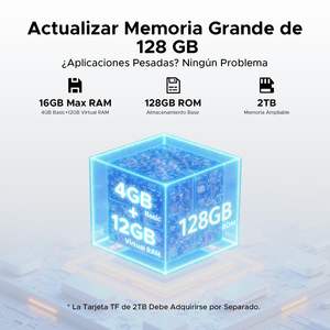 Teléfono Inteligente DOOGEE Fire3 Pro con Android 15, Resistente a Golpes, Pantalla HD+ de 5.5'', 4GB+128GB, IP68, NFC, Batería de 8350mAh, Octa Core, LCD, Doble SIM, Carga Rápida - Product Image 6