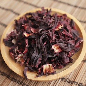 ดอกชบาแห้ง100% ดอกชบาแบบแห้งตามธรรมชาติสีแดงทับทิมสีสด - Product Image 1