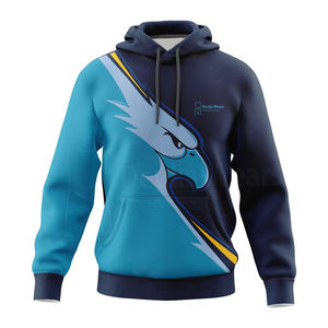 Sweat-shirts d'hiver pour hommes en tissu 100% coton imprimé, MOQ faible, style streetwear, poignets élastiques, logo personnalisé, respirant, séchage rapide, pour l'extérieur - Product Image 3