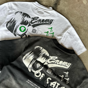 Camiseta de Alta Calidad Personalizada de Poliéster/Algodón, 300 GSM, Lavada con Ácido, Efecto Desteñido, Corte Ajustado, Secado Rápido y Transpirable - Product Image 6