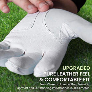 ถุงมือกอล์ฟหนังแกะสำหรับผู้ชาย/ผู้หญิงถุงมือเล่นกอล์ฟแบบน้ำหนักเบาระบายอากาศได้ด้ามจับซ้ายมีแรงกระแทกสูงโลโก้ออกแบบได้ตามต้องการ - Product Image 3