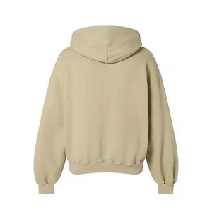 Haute qualité hommes sweats à capuche sweats à capuche surdimensionnés Logo personnalisé en détresse broderie lavage à l'acide dernière conception poids lourd - Product Image 2