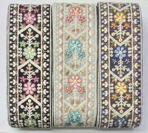 2025 Factory Direct Premium Customization Mesh Lace Trim New Lace Trim Lace Trimming Border Embroidery - Product Image 2